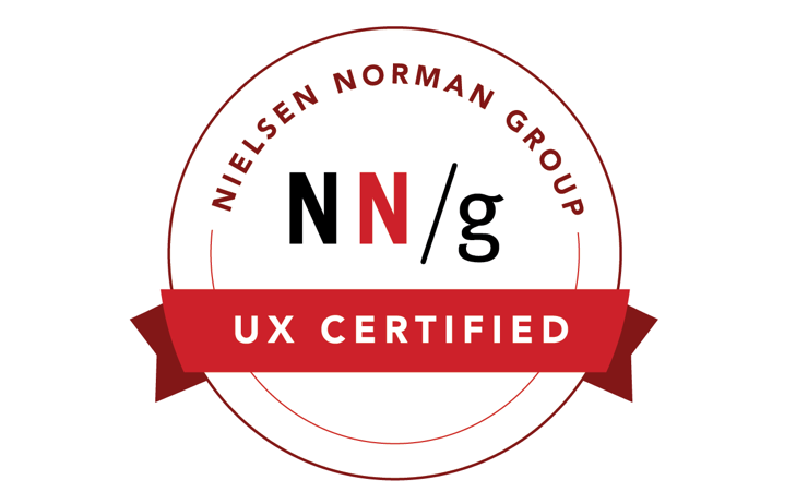 UX Certification Badge from Nielsen Norman Group